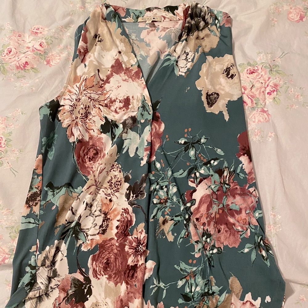 Soft floral blouse stitch fix